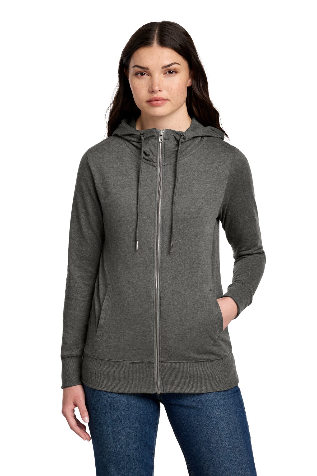 District ® Women's Featherweight French Terry ™ Full-Zip Hoodie DT673