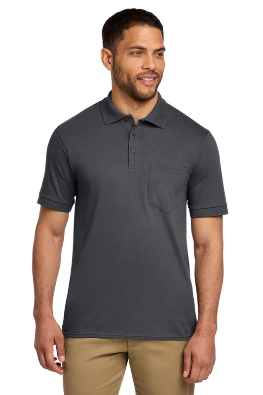 Port & Co ® Core Blend Jersey Knit Pocket Polo. KP55P