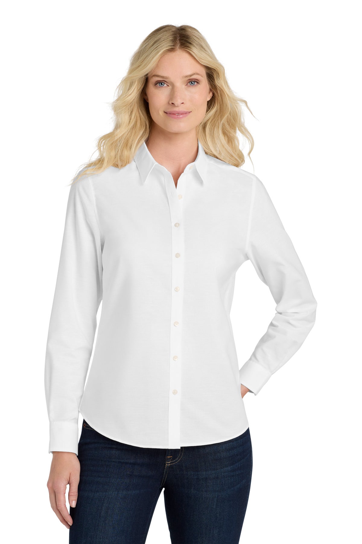 Port Authority ® Women's SuperPro ™ Oxford Shirt. L658