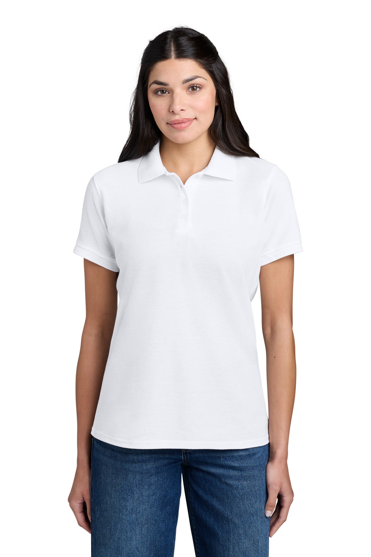 Port & Co ® Women's Core Blend Pique Polo. LKP155