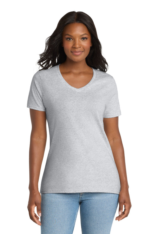 Port & Co ® Women's Core Cotton V-Neck Tee. LPC54V