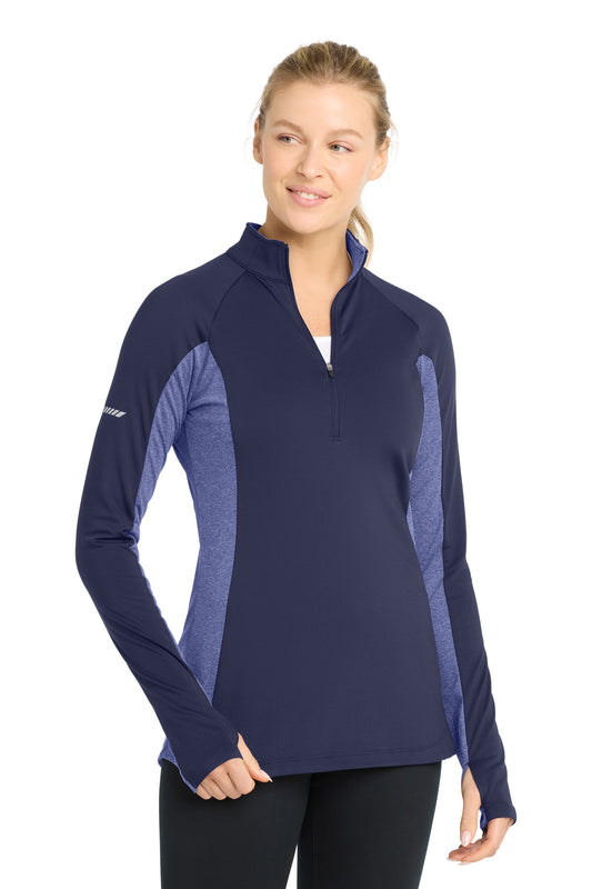 Sport-Tek ® Women's Sport-Wick ® Stretch Contrast 1/4-Zip Pullover. LST854