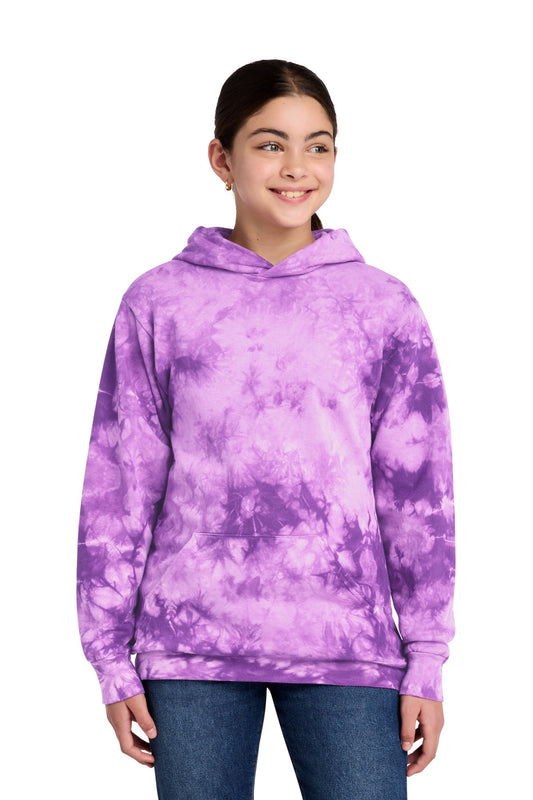 Port & Co ® Youth Crystal Tie-Dye Pullover Hoodie PC144Y