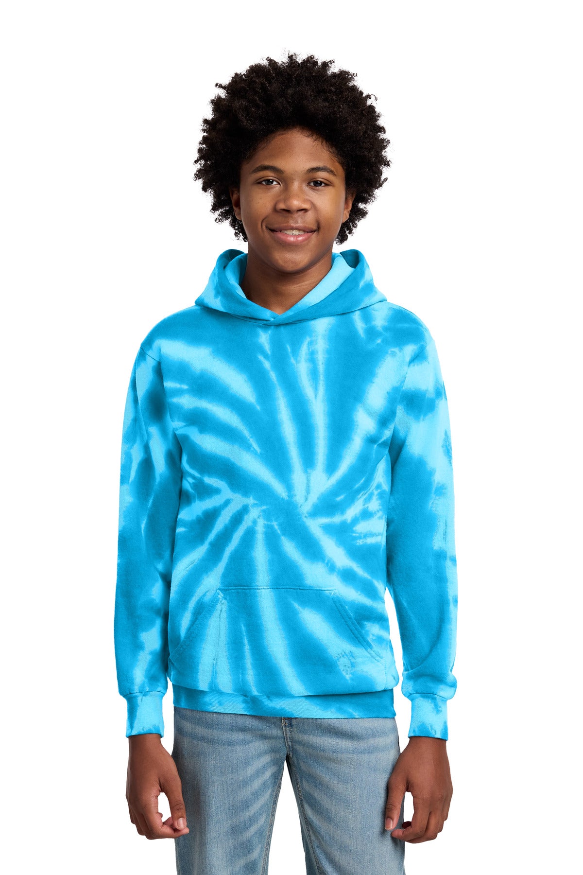 Port & Co ® Youth Tie-Dye Pullover Hooded Sweatshirt. PC146Y