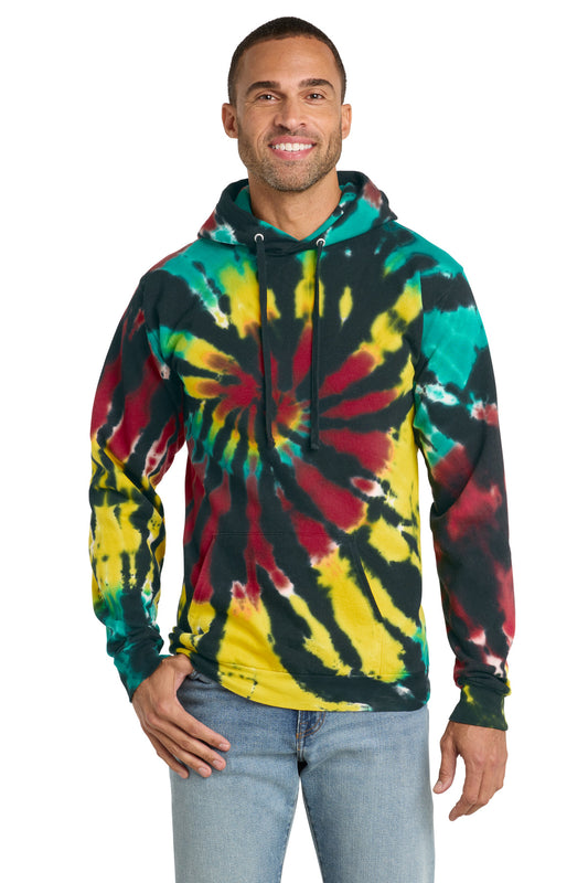 Port & Co ® Tie-Dye Pullover Hooded Sweatshirt. PC146