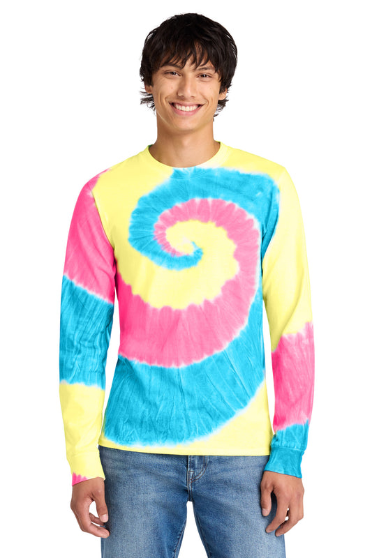 Port & Co ® Tie-Dye Long Sleeve Tee. PC147LS