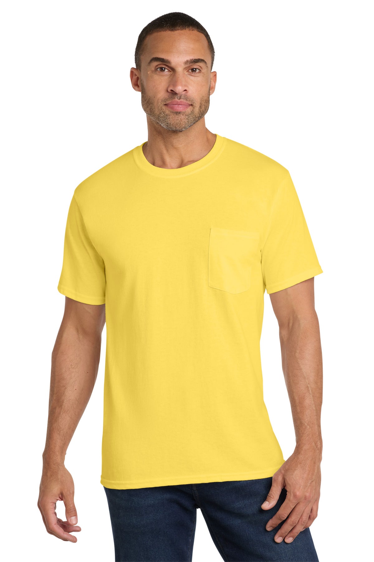 Port & Co ® Core Cotton Pocket Tee. PC54P