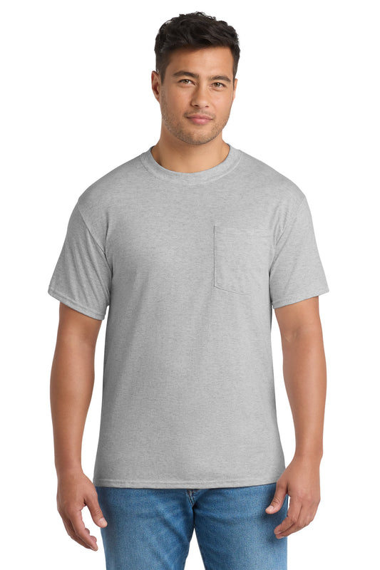 Port & Co ® Core Blend Pocket Tee. PC55P