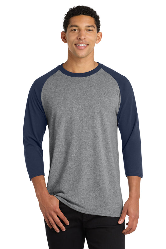 Port & Co ® Core Blend 3/4-Sleeve Raglan Tee. PC55RS