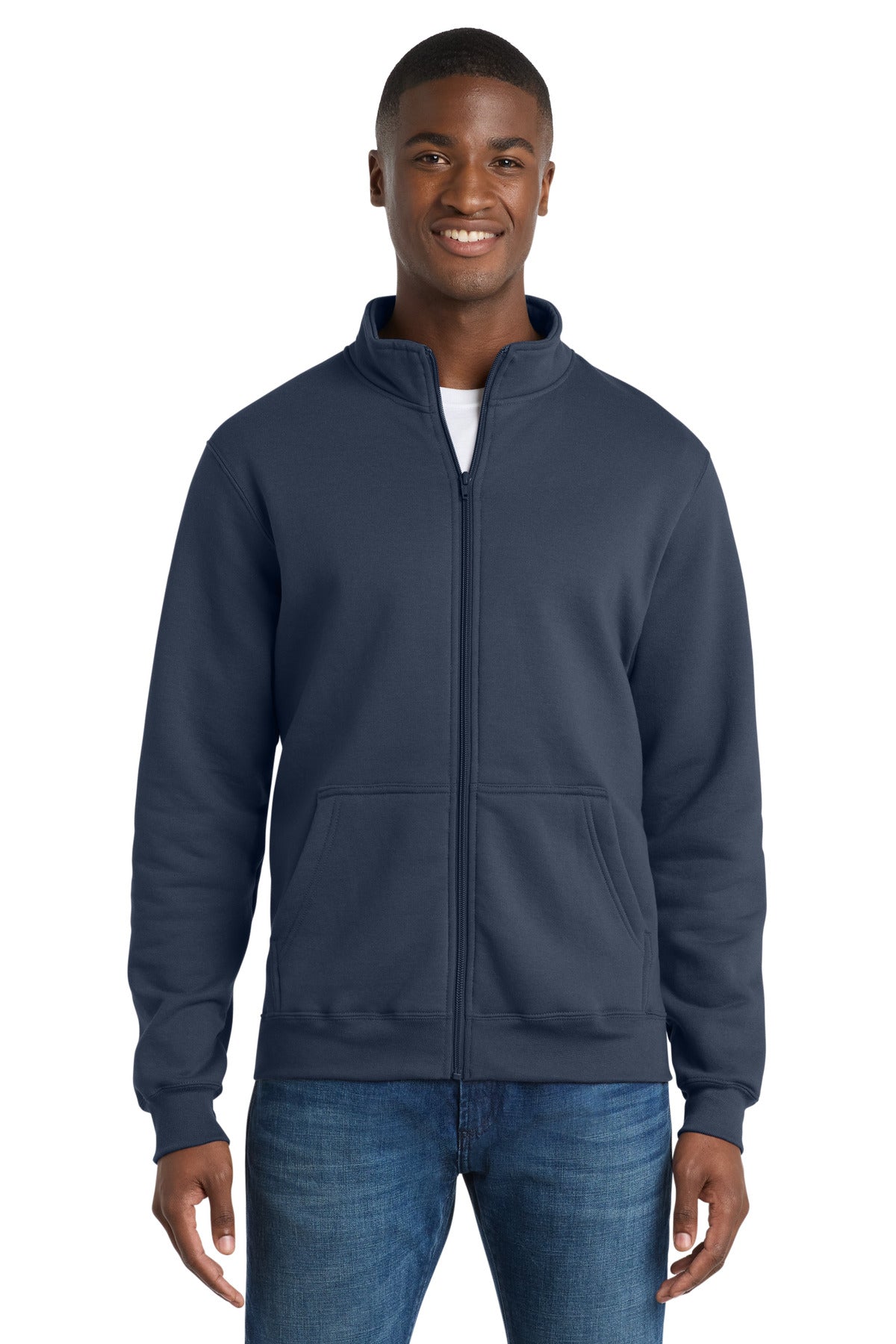 Port & Co ® Core Fleece Cadet Full-Zip Sweatshirt PC78FZ
