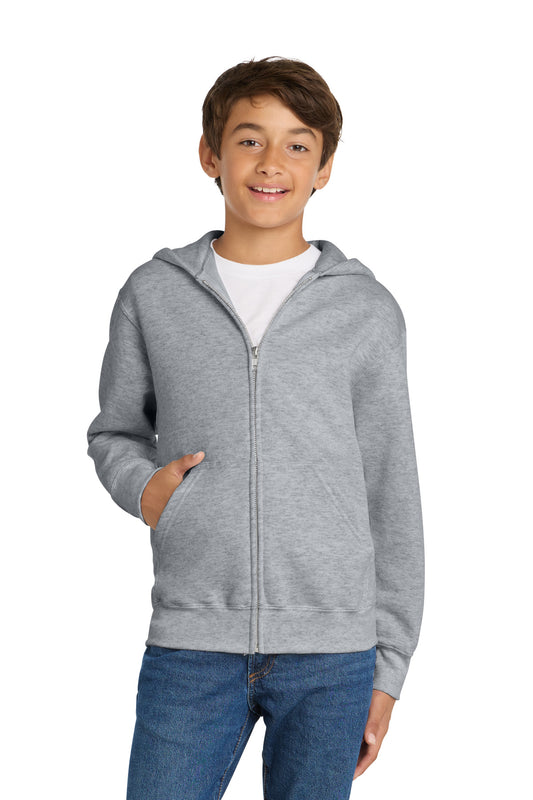 Port & Co ® Youth Core Fleece Full-Zip Hooded Sweatshirt PC78YZH