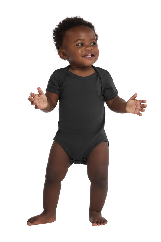 Rabbit Skins ™ Infant Short Sleeve Baby Rib Bodysuit. RS4400