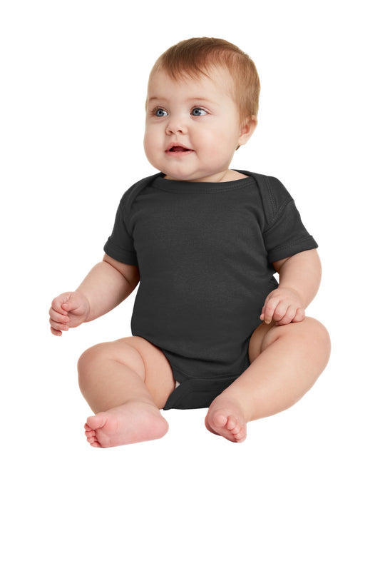 Rabbit Skins ™ Infant Short Sleeve Baby Rib Bodysuit. RS4400