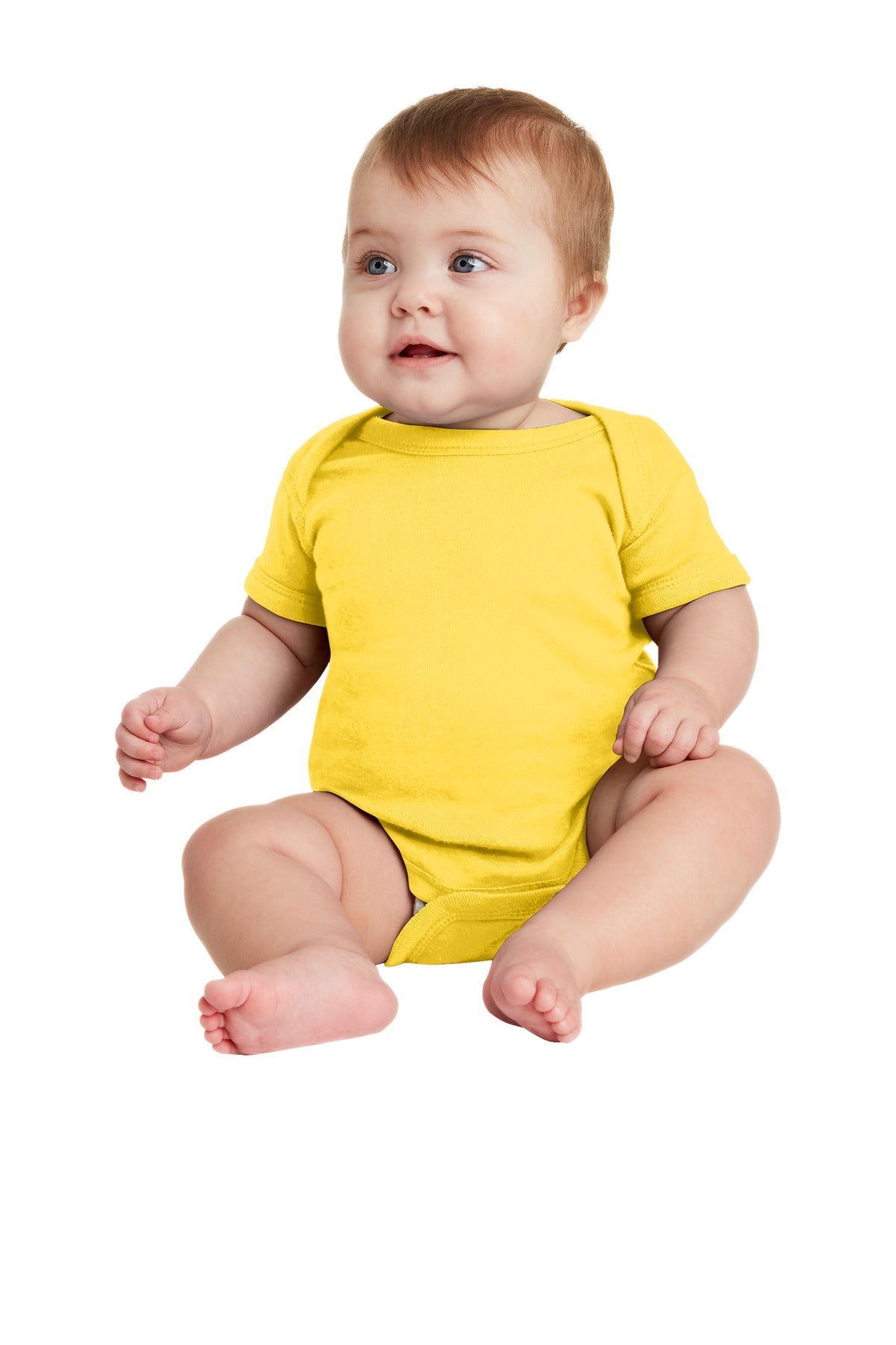 Rabbit Skins ™ Infant Short Sleeve Baby Rib Bodysuit. RS4400