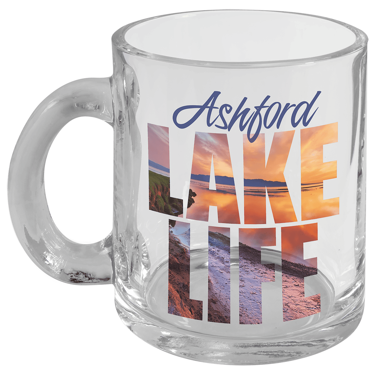 10 oz. Clear Glass Mug with Handle