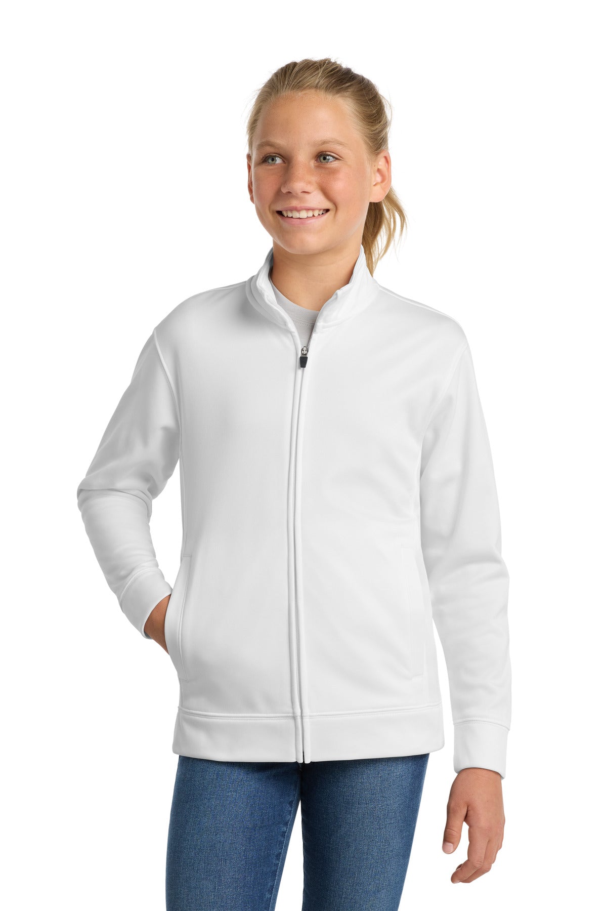 Sport-Tek ® Youth Sport-Wick ® Fleece Full-Zip Jacket. YST241