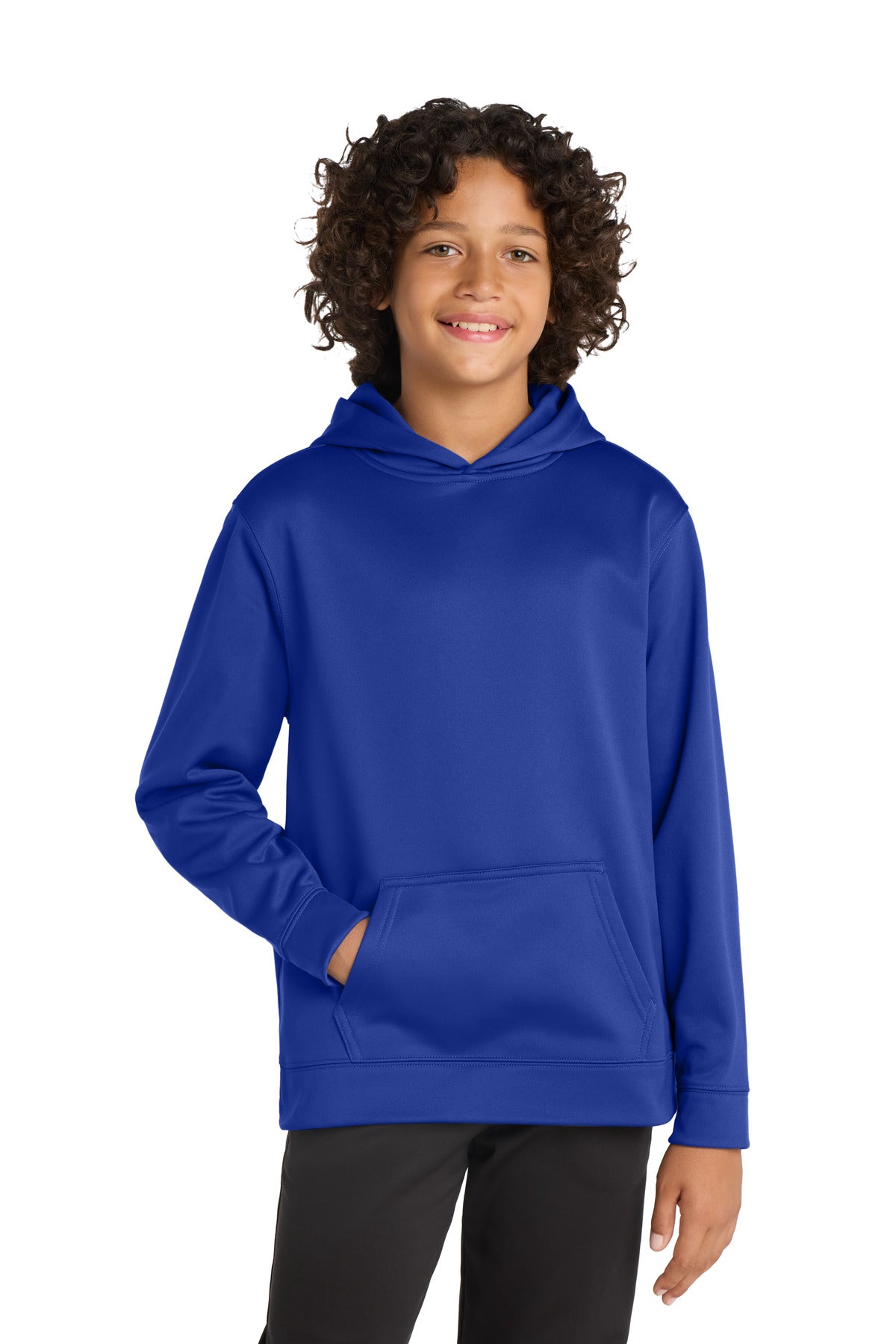 Sport-Tek ® Youth Sport-Wick ® Fleece Hooded Pullover. YST244