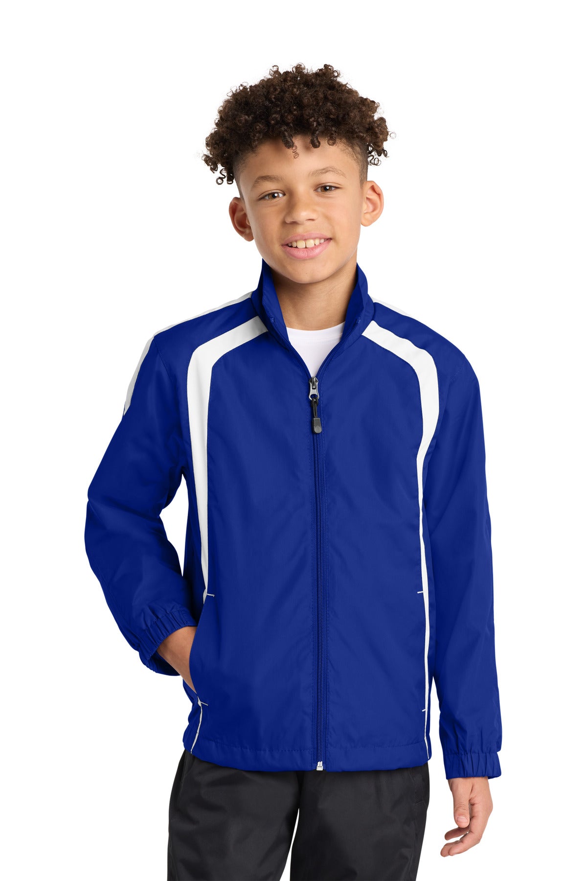 Sport-Tek ® Youth Colorblock Raglan Jacket. YST60