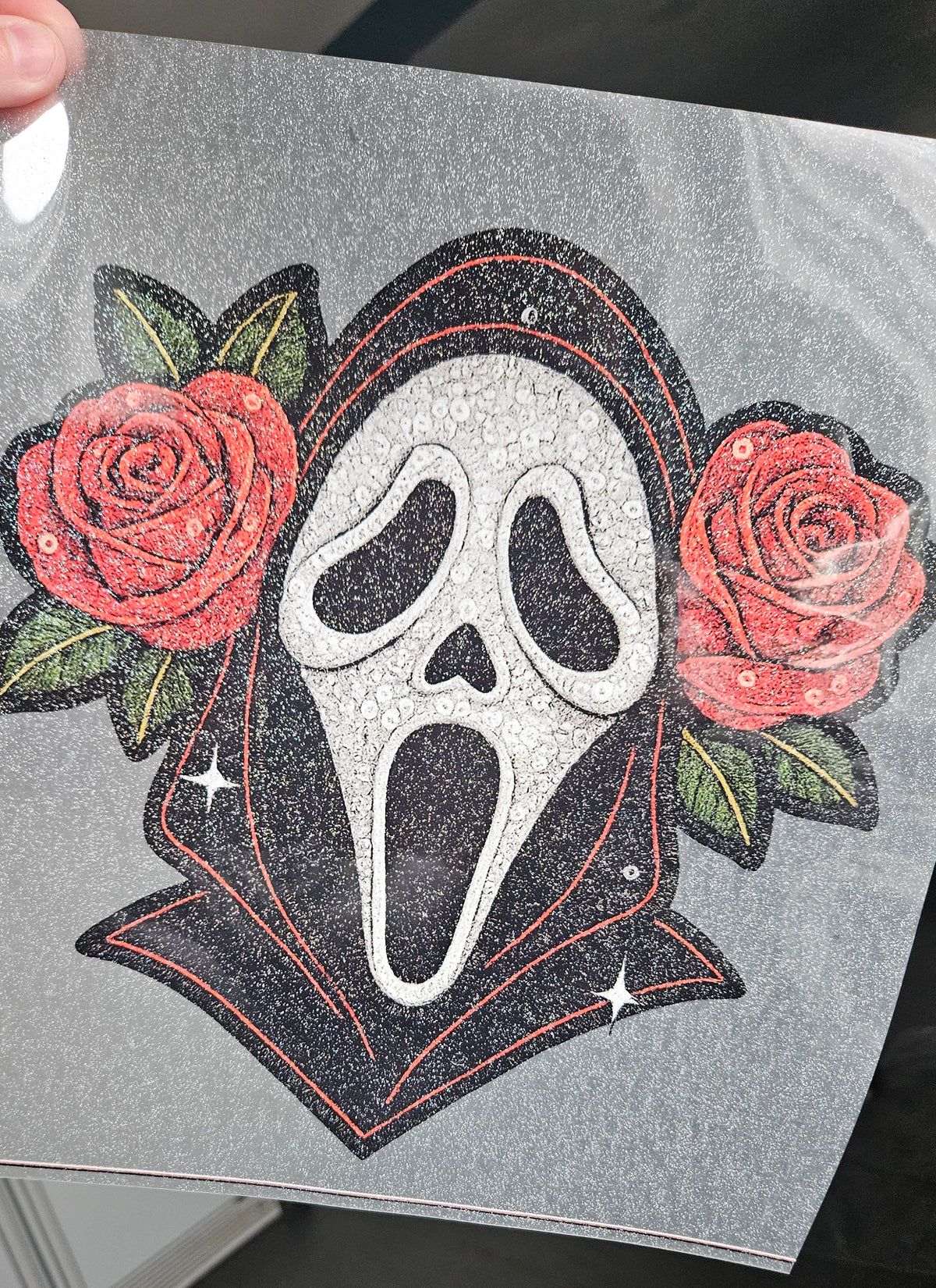 Ghost Mask - Glitter DTF