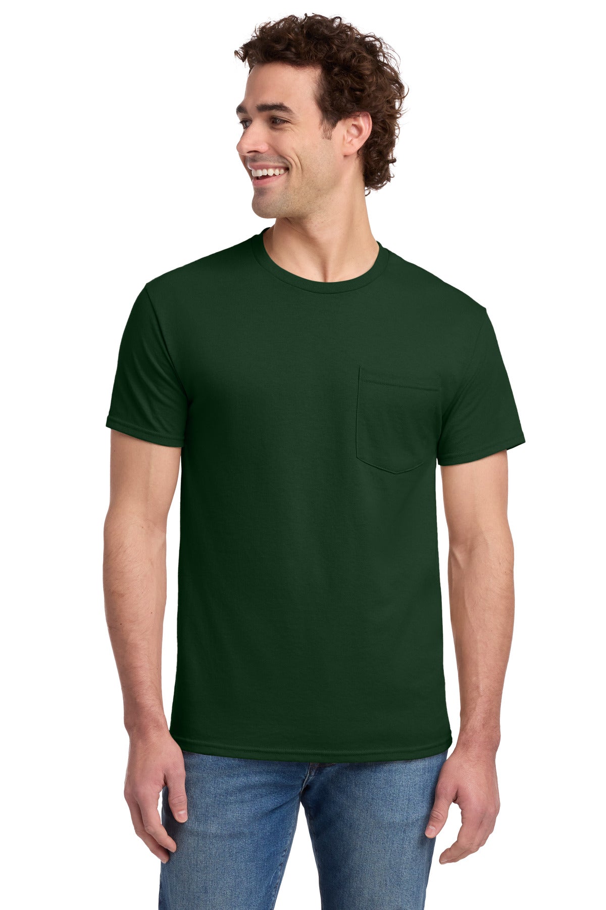 Jerzees ®  -  Dri-Power ®  50/50 Cotton/Poly Pocket T-Shirt.  29MP