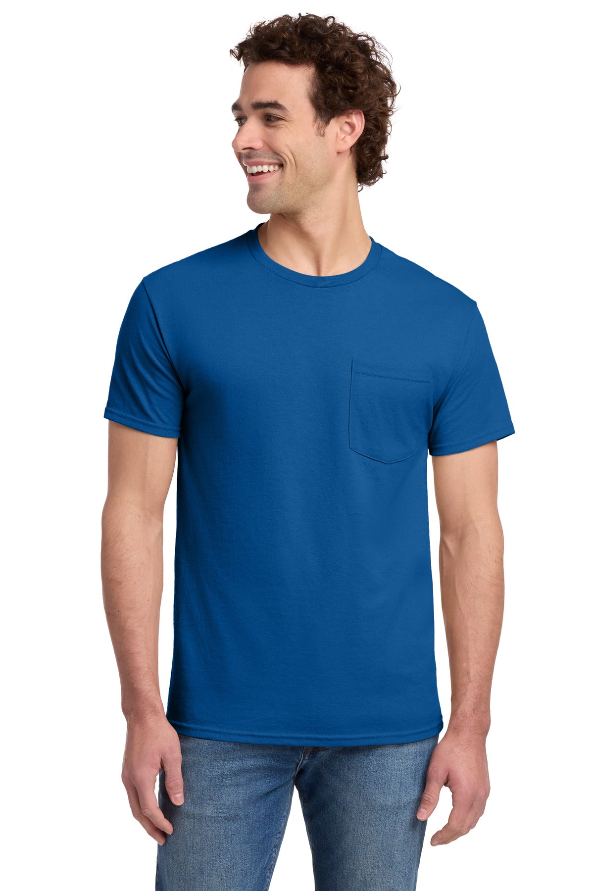 Jerzees ®  -  Dri-Power ®  50/50 Cotton/Poly Pocket T-Shirt.  29MP