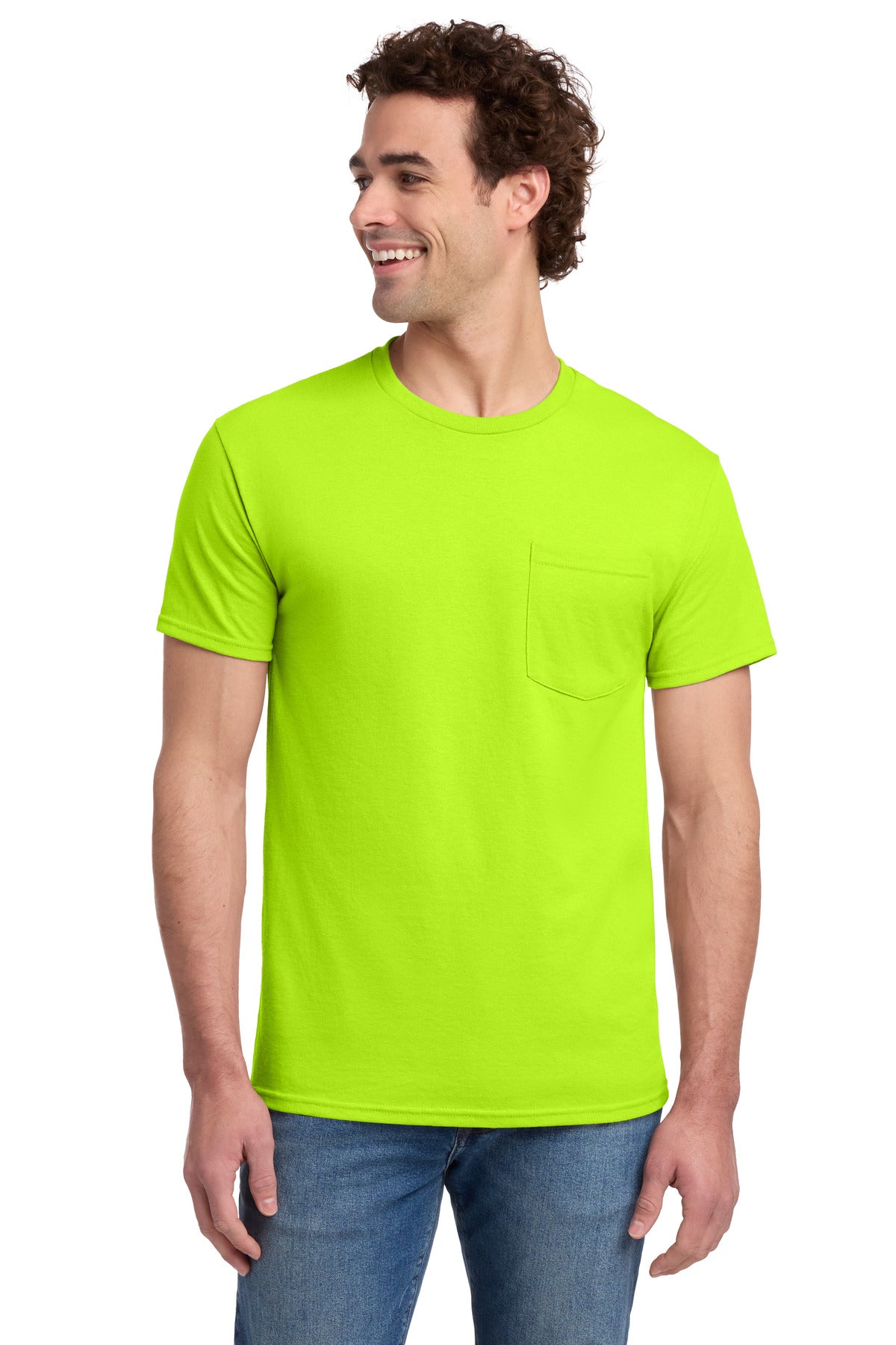 Jerzees ®  -  Dri-Power ®  50/50 Cotton/Poly Pocket T-Shirt.  29MP
