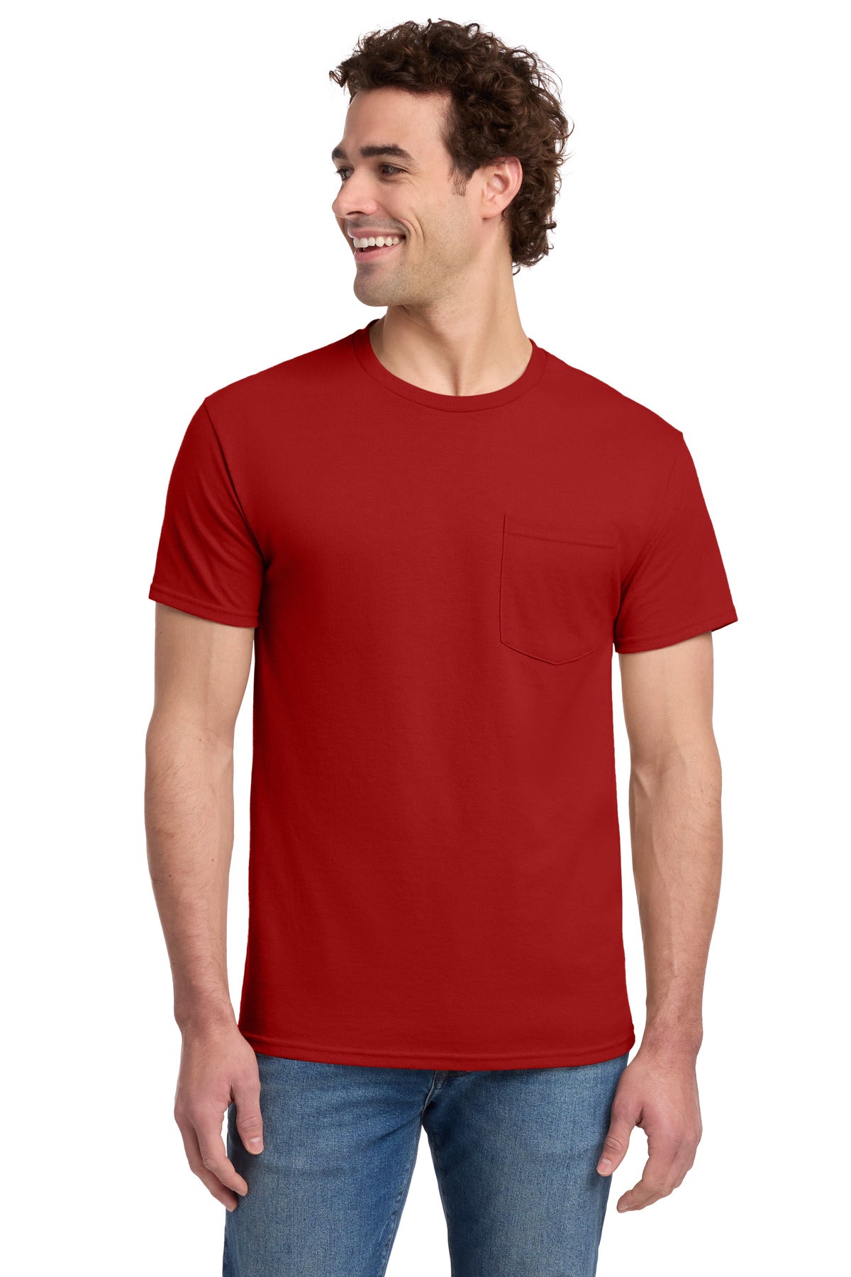 Jerzees ®  -  Dri-Power ®  50/50 Cotton/Poly Pocket T-Shirt.  29MP