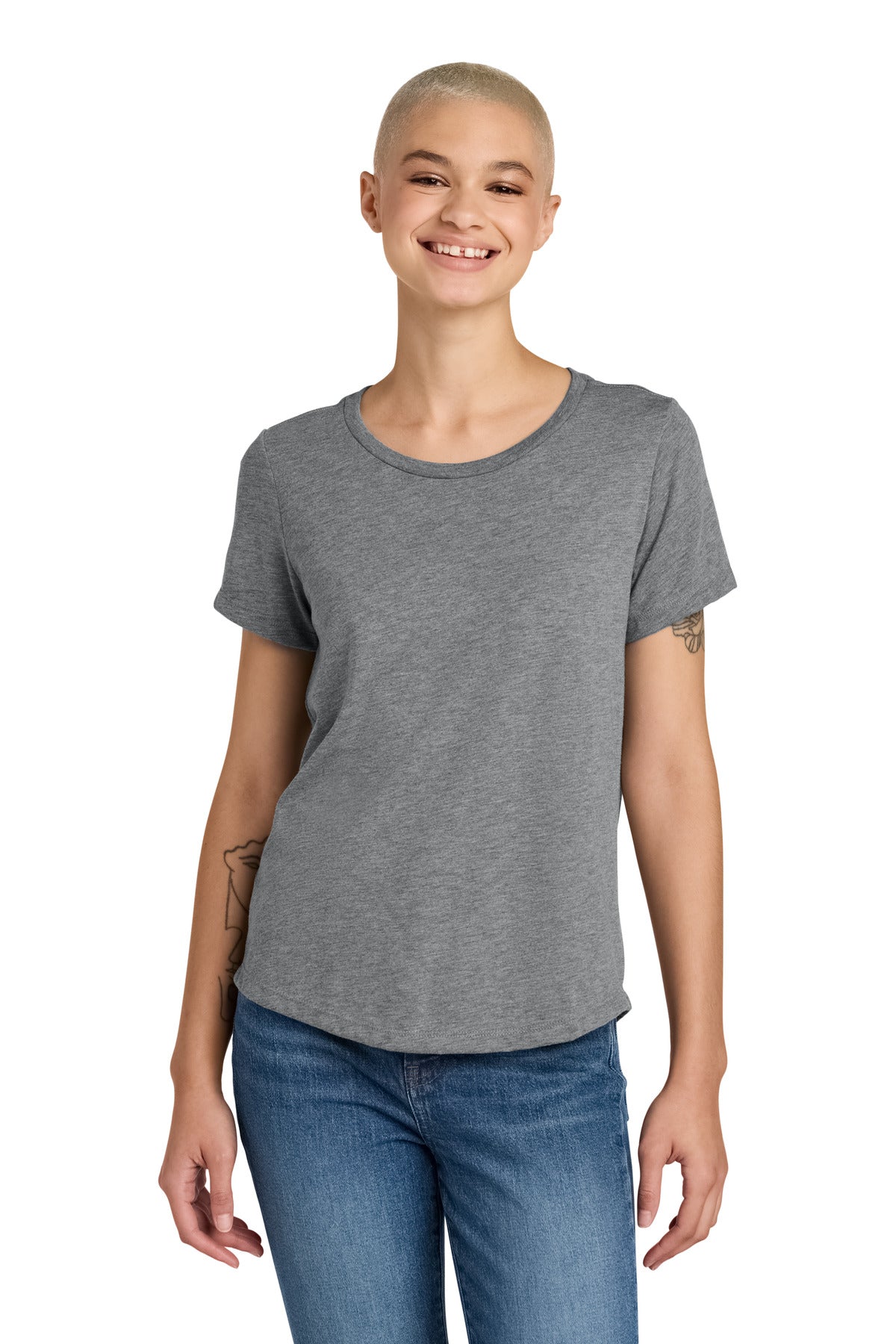 Allmade ®  Women's Relaxed Tri-Blend Scoop Neck Tee AL2015