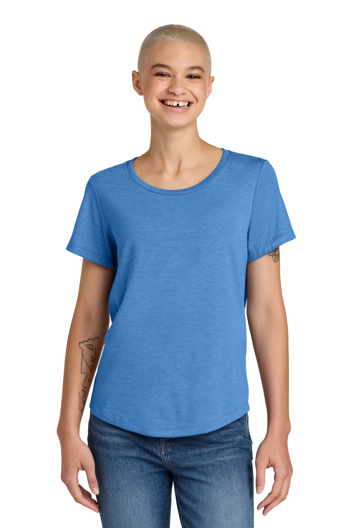 Allmade ®  Women's Relaxed Tri-Blend Scoop Neck Tee AL2015