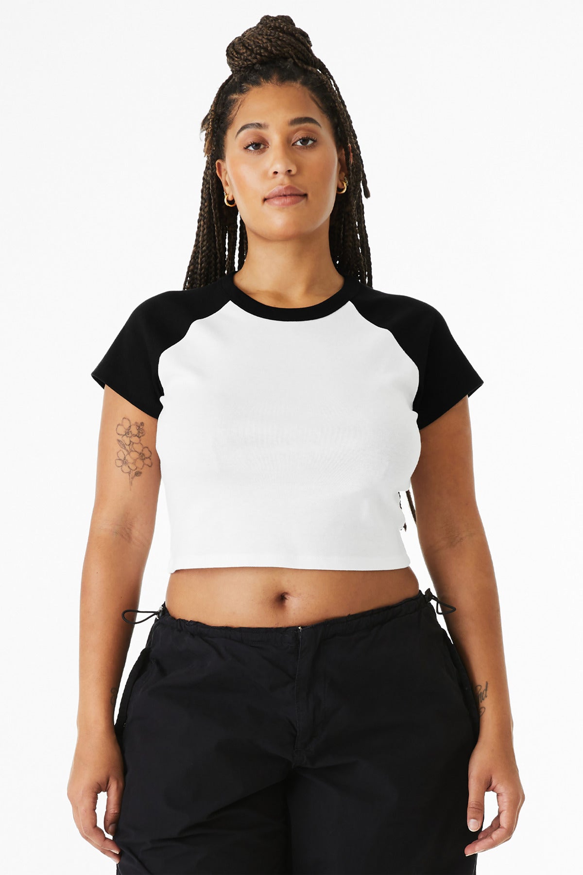 BELLA+CANVAS ®  Women's Micro Rib Raglan Baby Tee BC1201