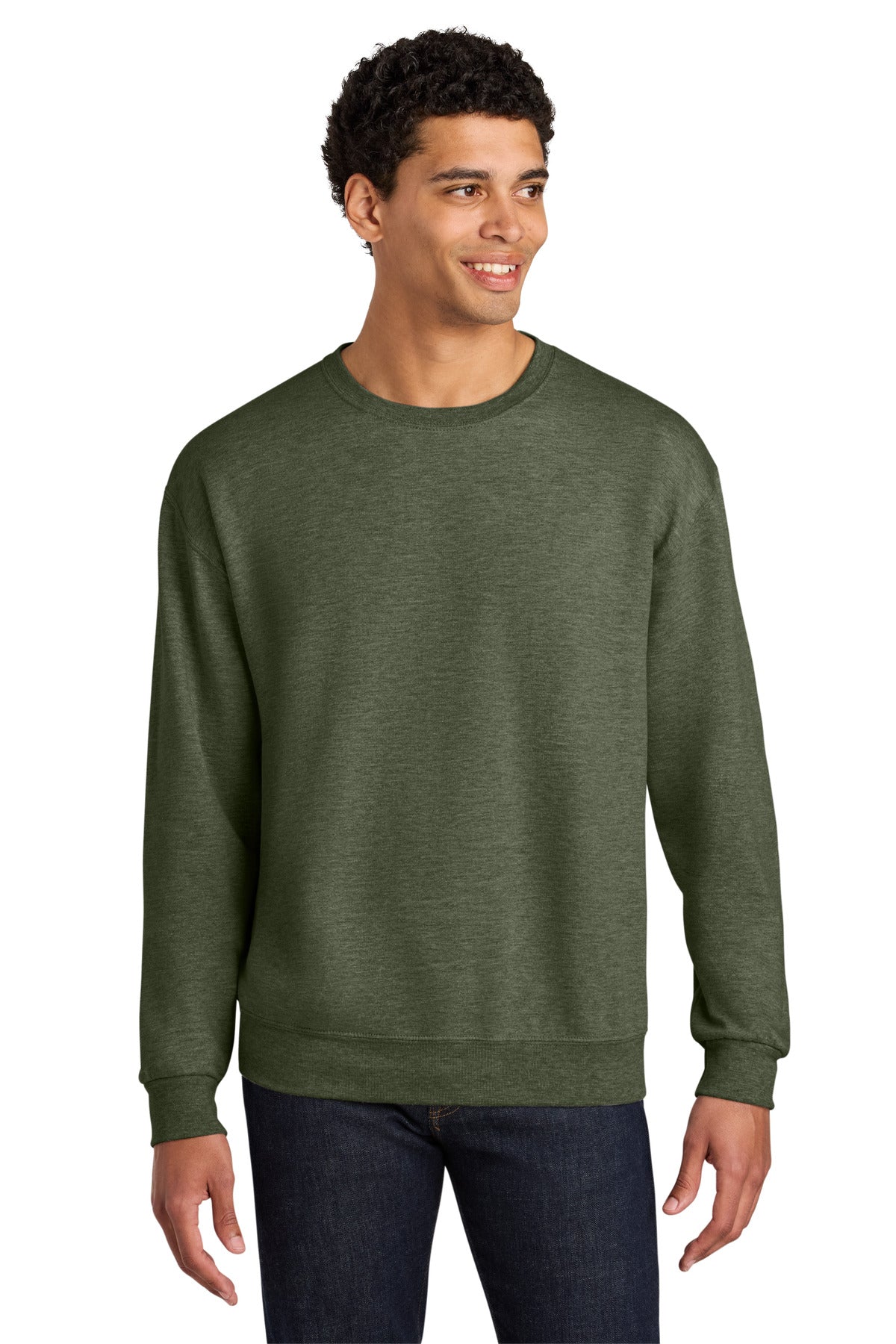 Jerzees Ultimate ®  Unisex CVC Ring Spun Crewneck Sweatshirt IC48M