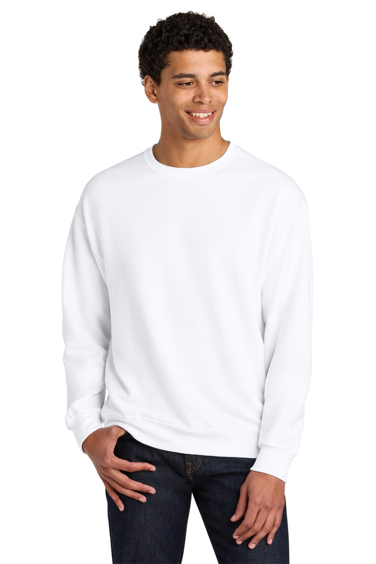 Jerzees Ultimate ®  Unisex CVC Ring Spun Crewneck Sweatshirt IC48M