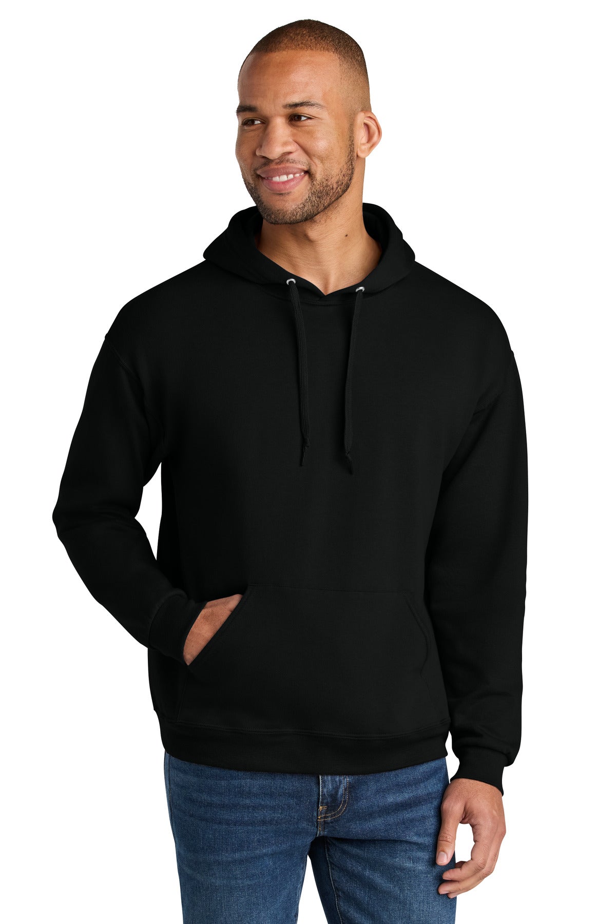 Jerzees Ultimate ®  Unisex CVC Ring Spun Hooded Sweatshirt IC49M