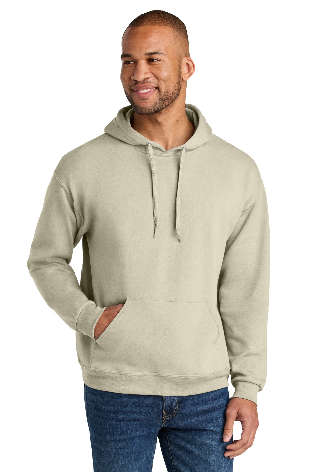 Jerzees Ultimate ®  Unisex CVC Ring Spun Hooded Sweatshirt IC49M