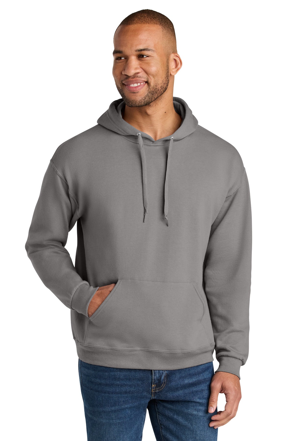 Jerzees Ultimate ®  Unisex CVC Ring Spun Hooded Sweatshirt IC49M