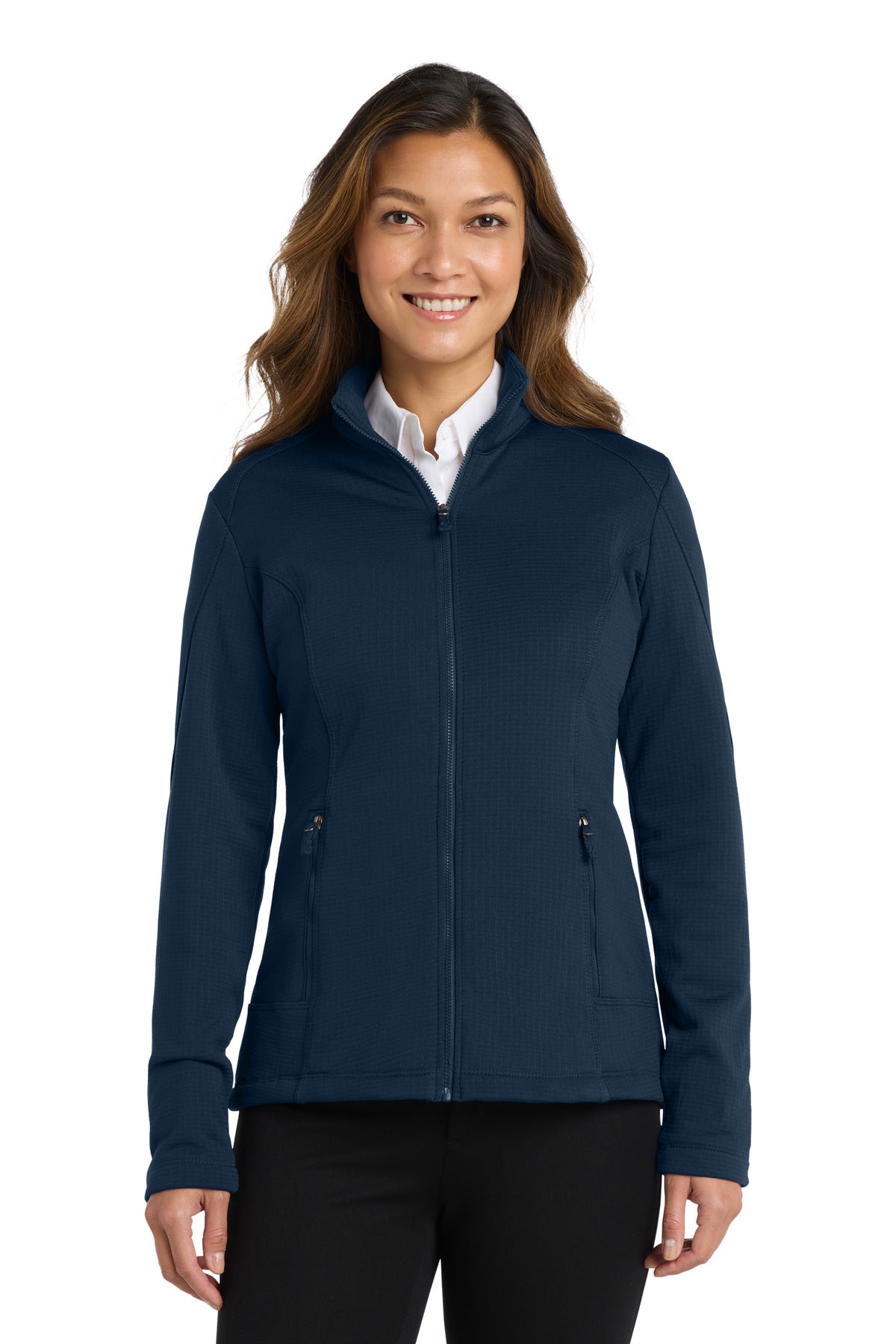 Port Authority  ®  Women's Grid Fleece Jacket. L239