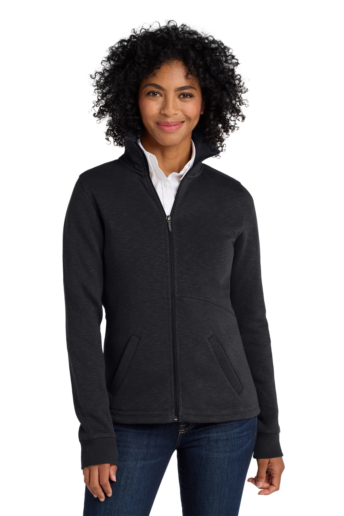 Port Authority ®  Women's Slub Fleece Full-Zip Jacket. L293