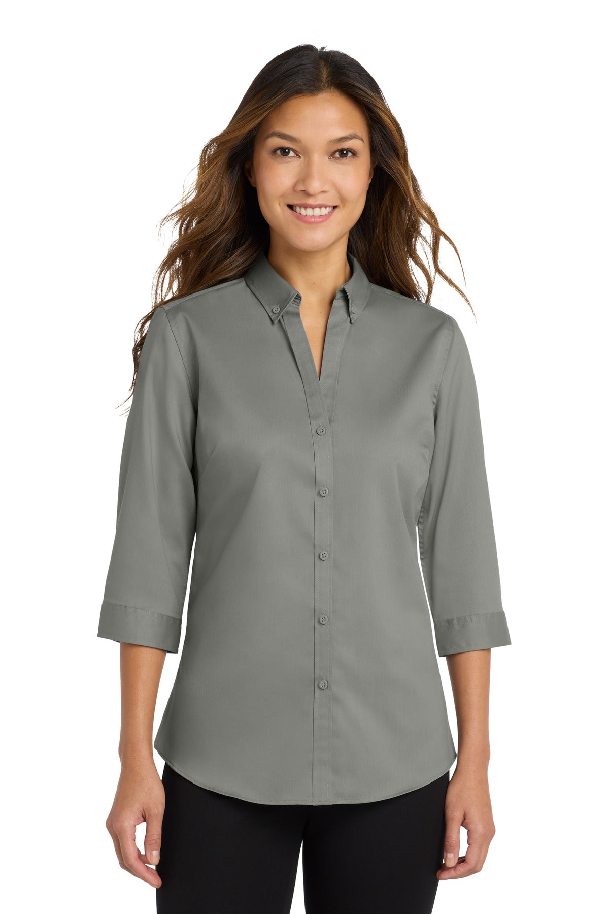 Port Authority ®  Women's 3/4-Sleeve SuperPro ™  Twill Shirt. L665