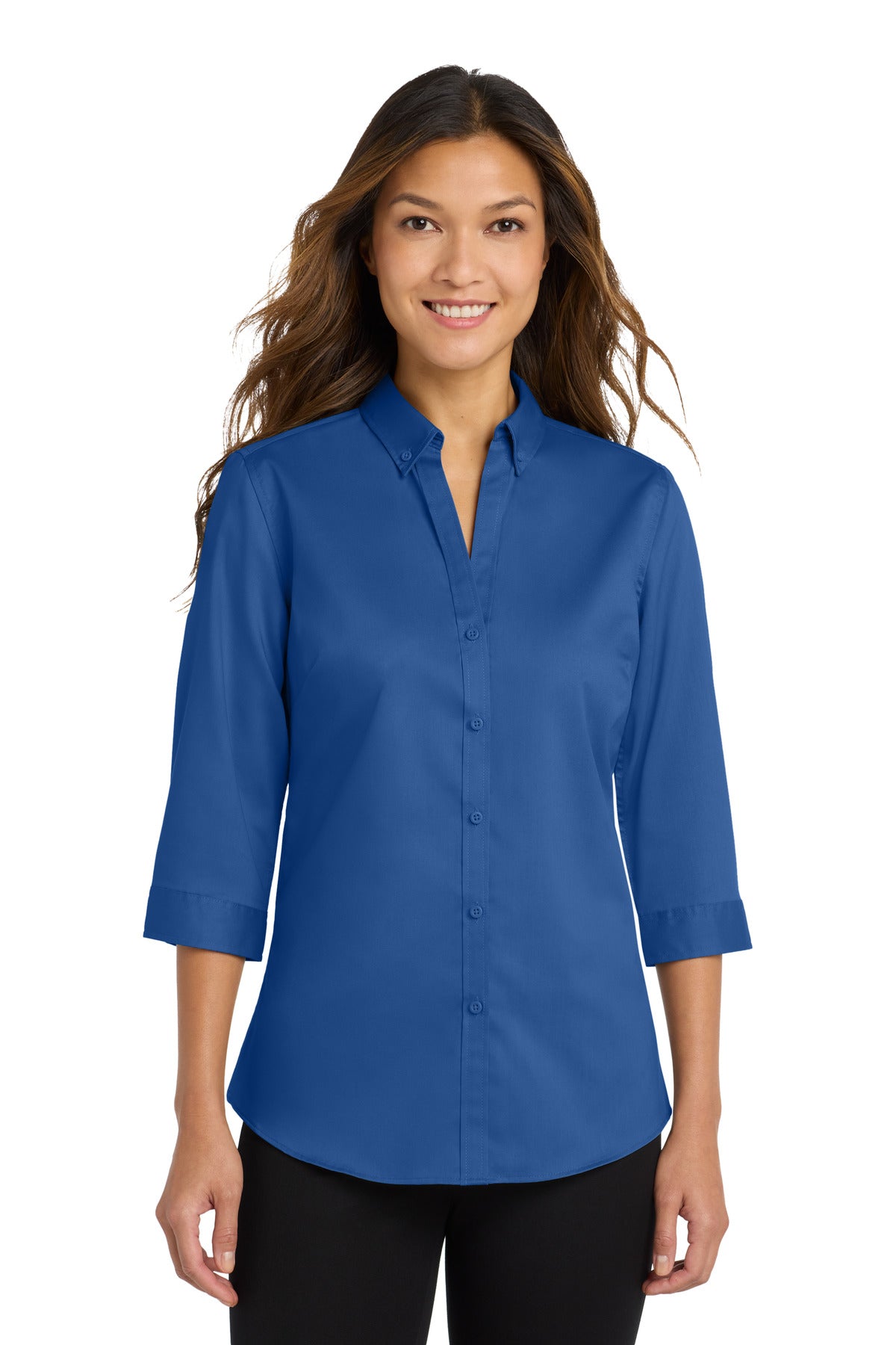 Port Authority ®  Women's 3/4-Sleeve SuperPro ™  Twill Shirt. L665
