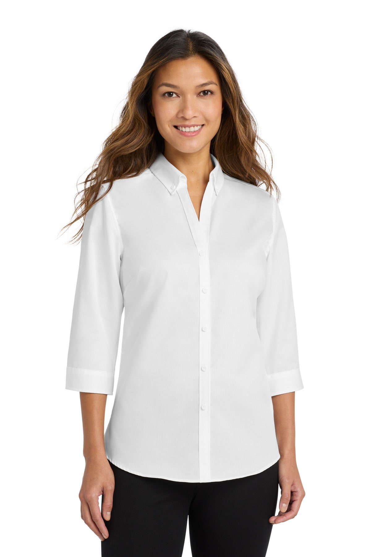 Port Authority ®  Women's 3/4-Sleeve SuperPro ™  Twill Shirt. L665