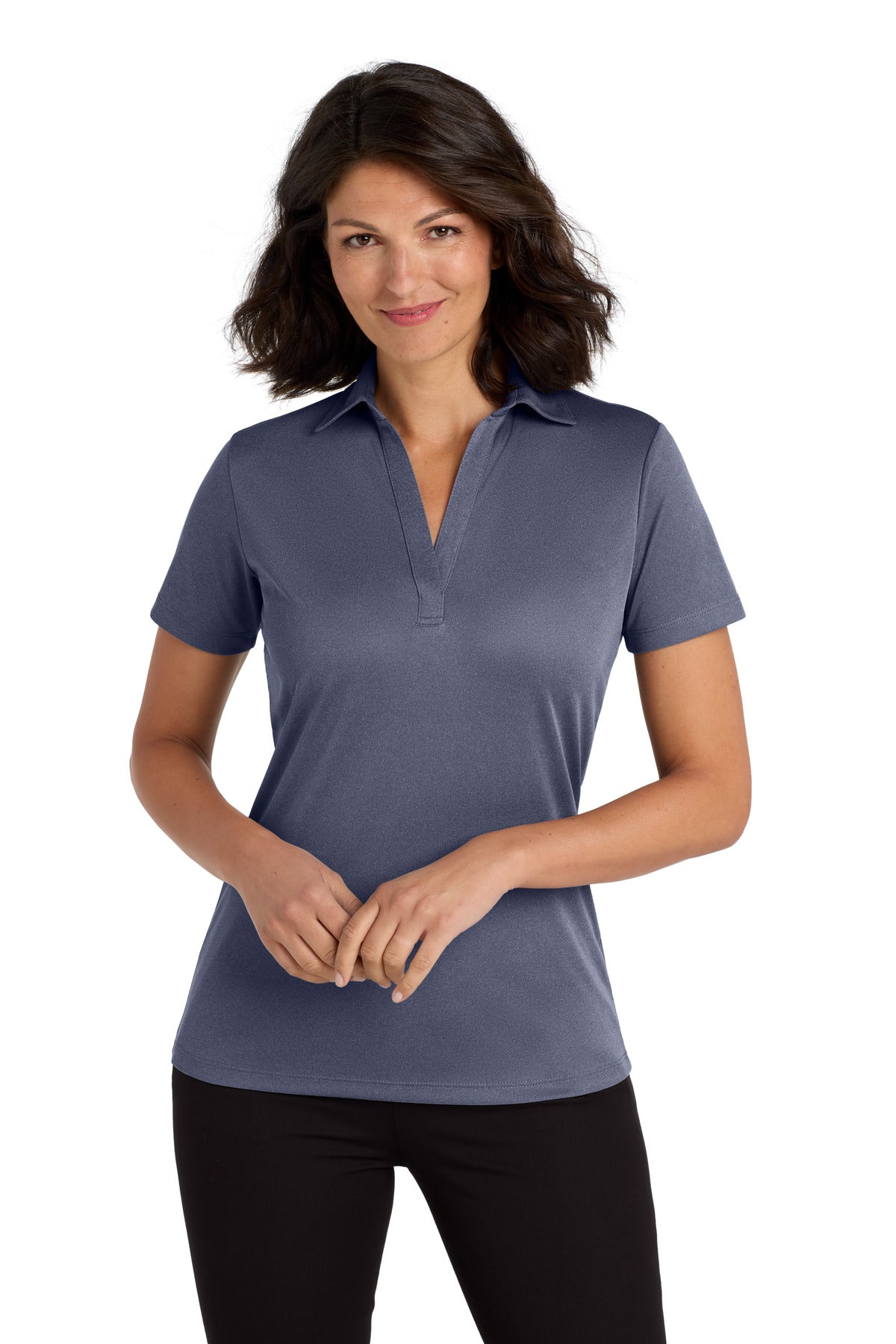 Port Authority  ®  Women's Heathered Silk Touch  ™  Performance Polo. LK542