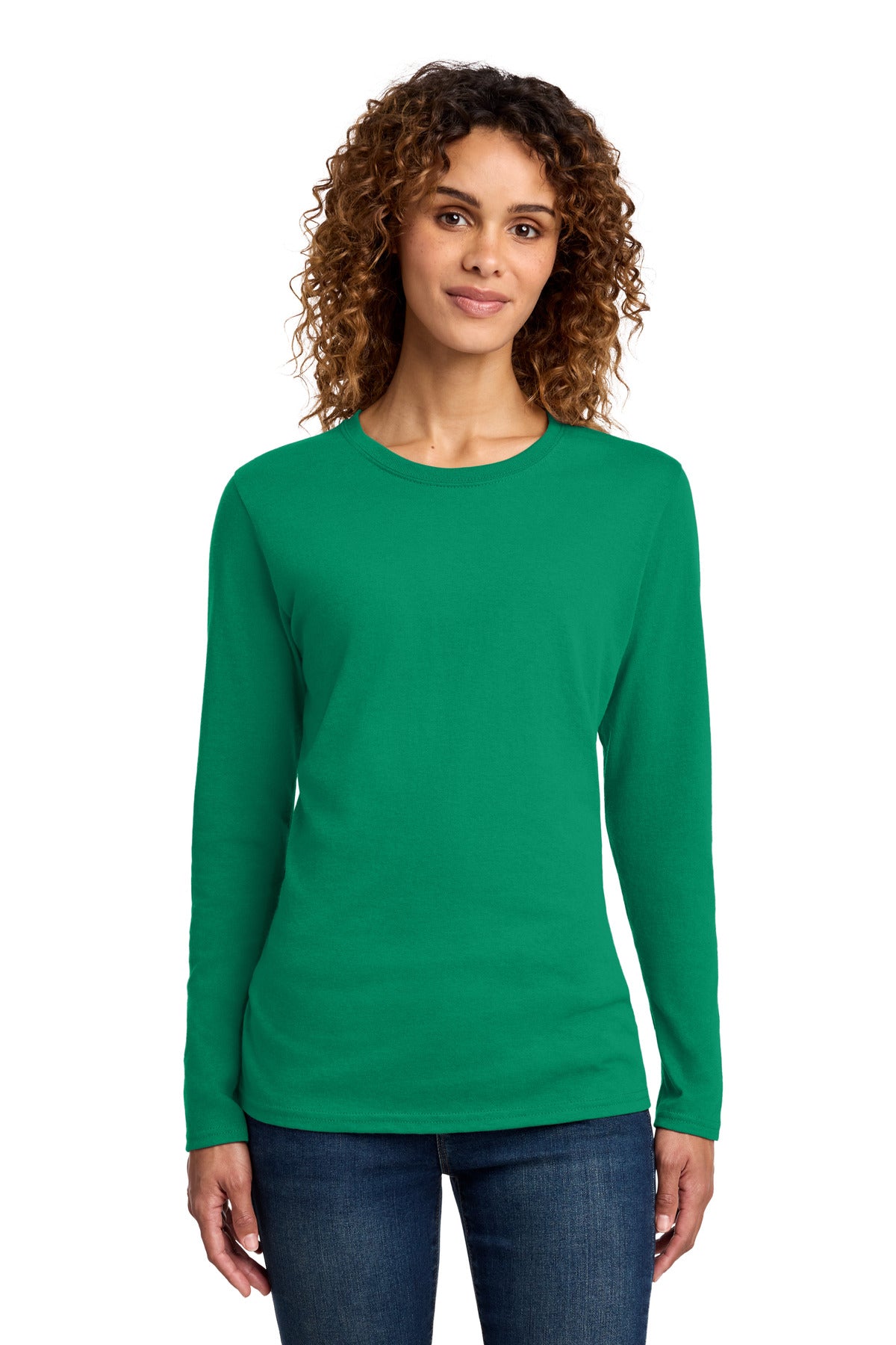 Port & Co ®  Women's Long Sleeve Core Cotton Tee. LPC54LS