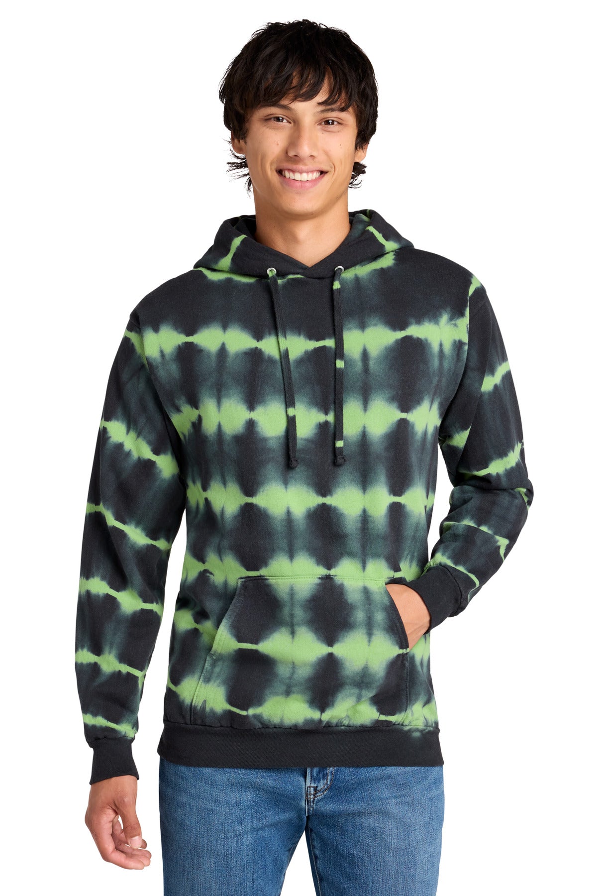 Port & Co ®  Allover Stripe Tie-Dye Fleece PC143