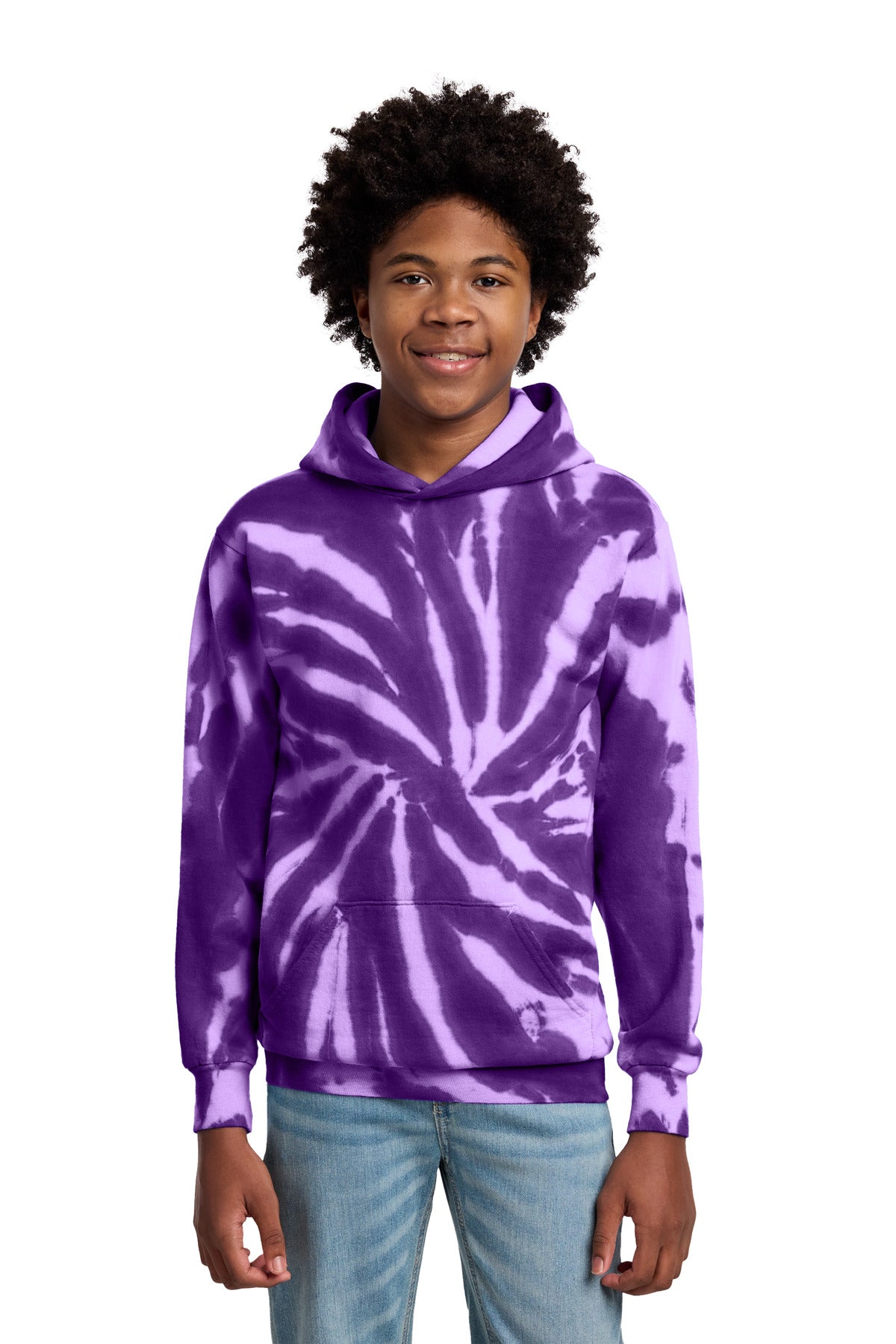 Port & Co ®  Youth Tie-Dye Pullover Hooded Sweatshirt. PC146Y