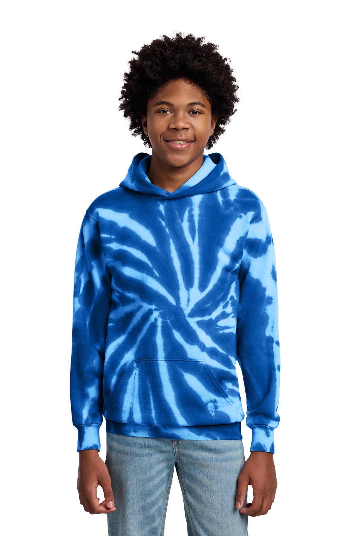 Port & Co ®  Youth Tie-Dye Pullover Hooded Sweatshirt. PC146Y