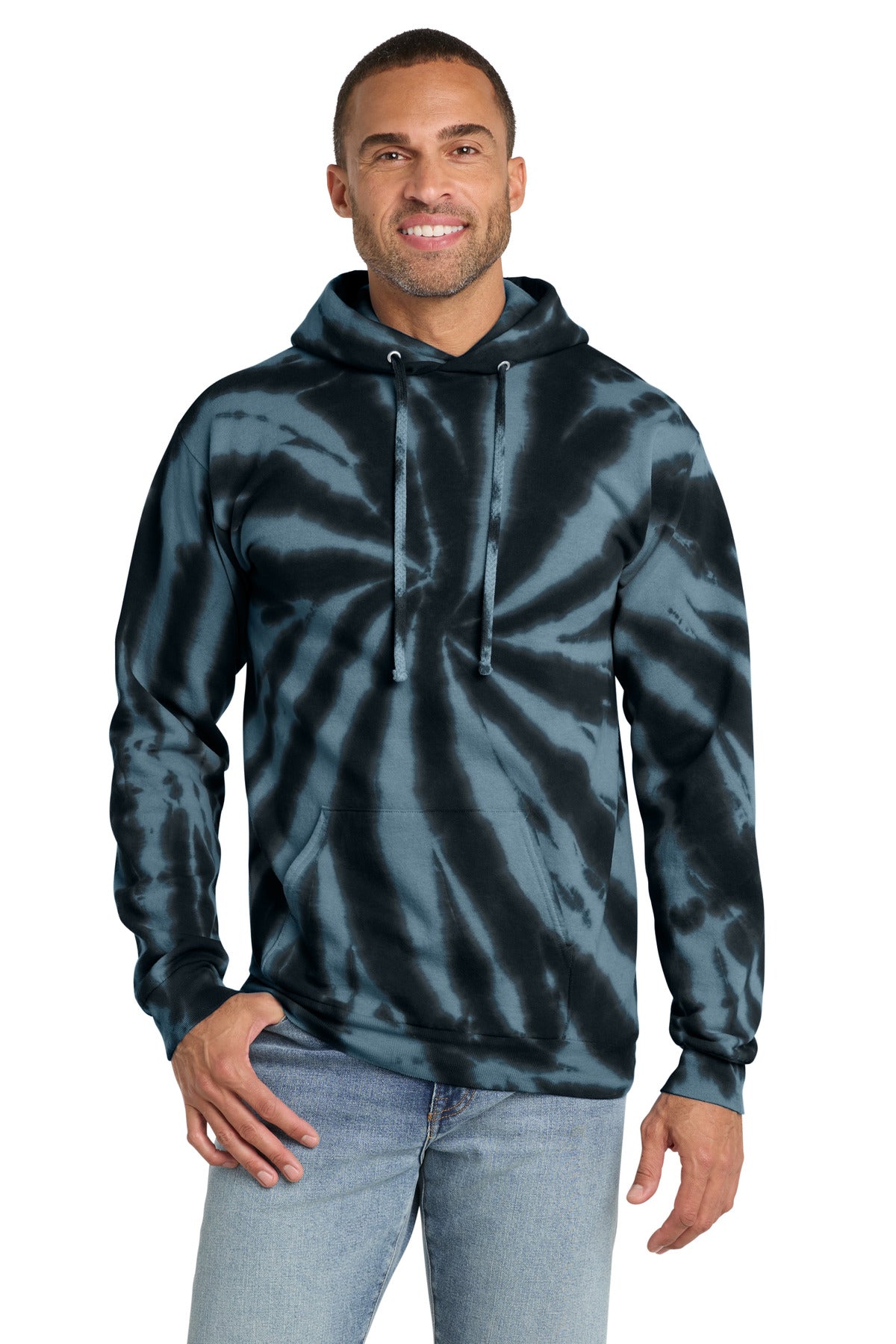 Port & Co ®  Tie-Dye Pullover Hooded Sweatshirt. PC146