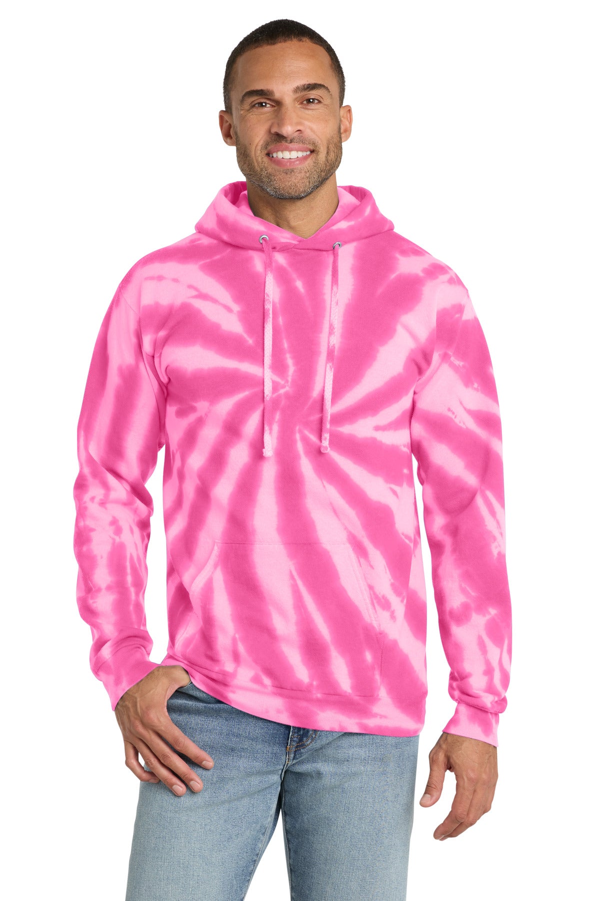 Port & Co ®  Tie-Dye Pullover Hooded Sweatshirt. PC146