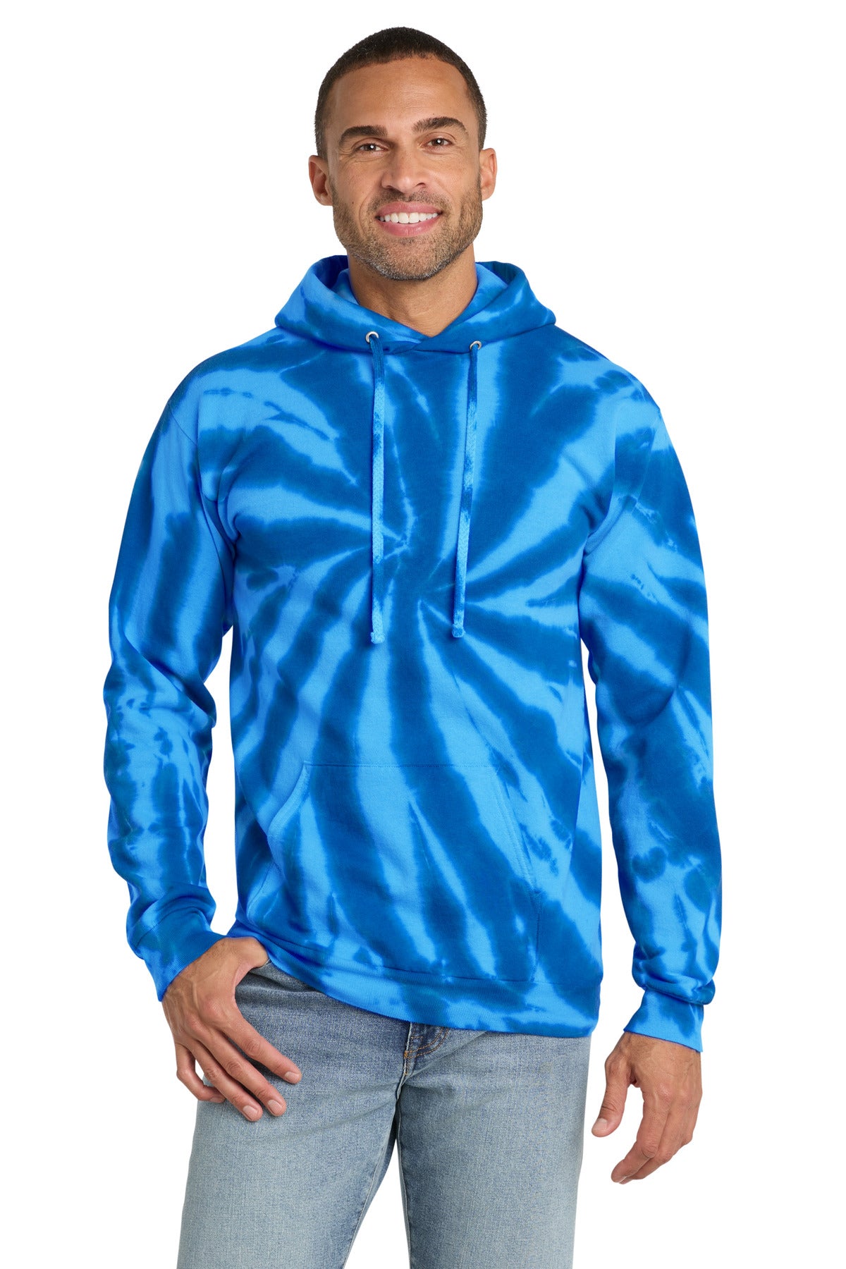 Port & Co ®  Tie-Dye Pullover Hooded Sweatshirt. PC146