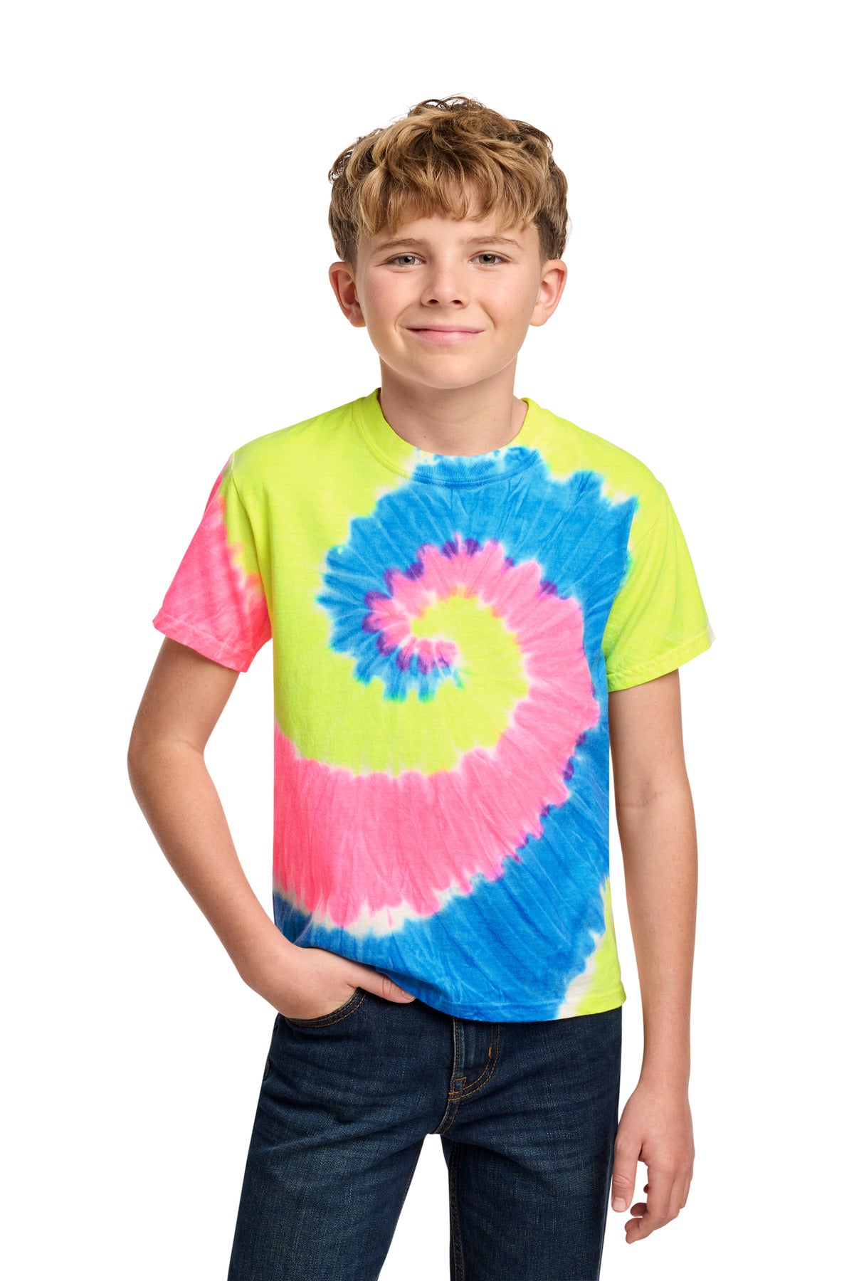 Port & Co ®  Youth Tie-Dye Tee. PC147Y