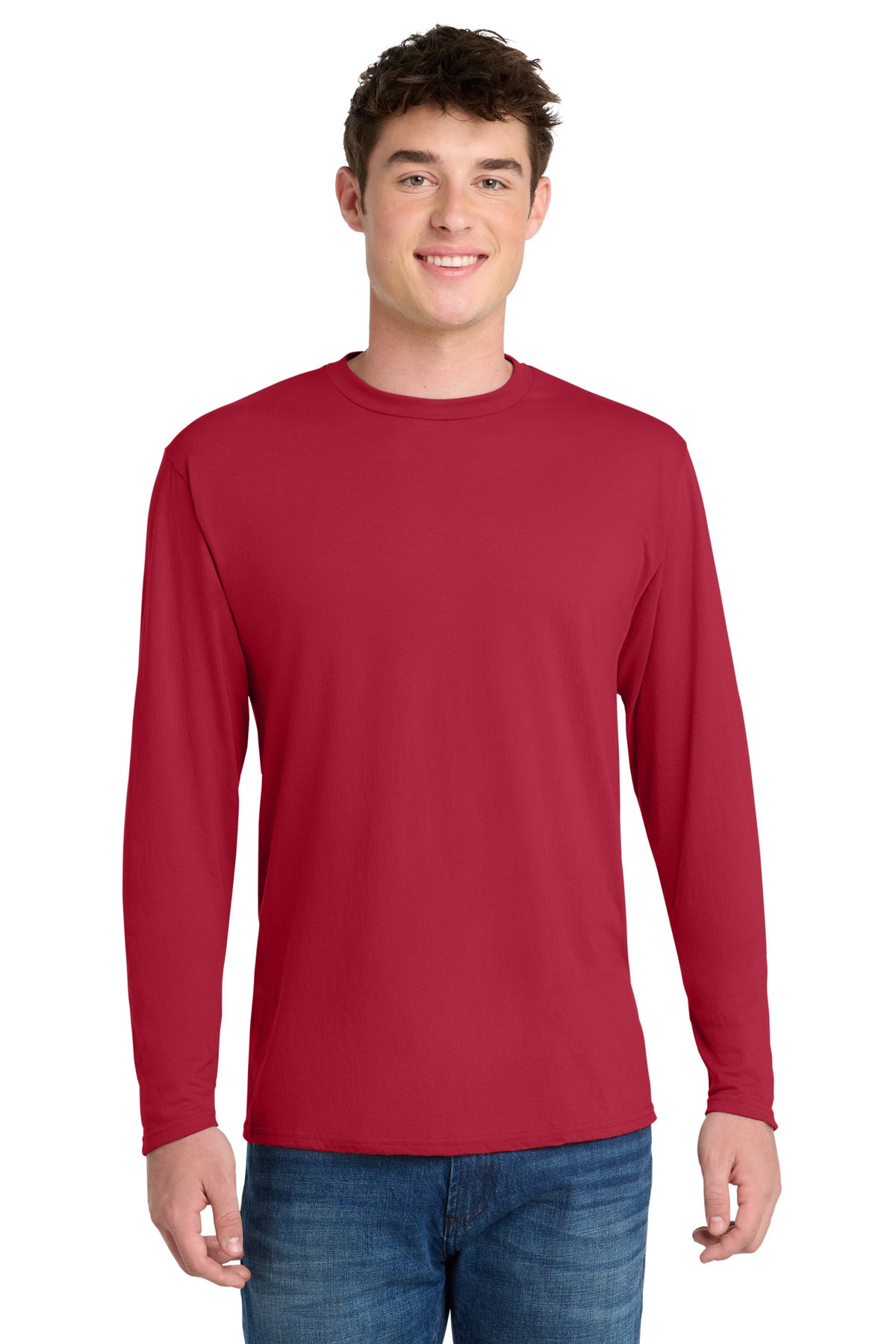 Port & Co ®  Long Sleeve Performance Blend Tee. PC381LS